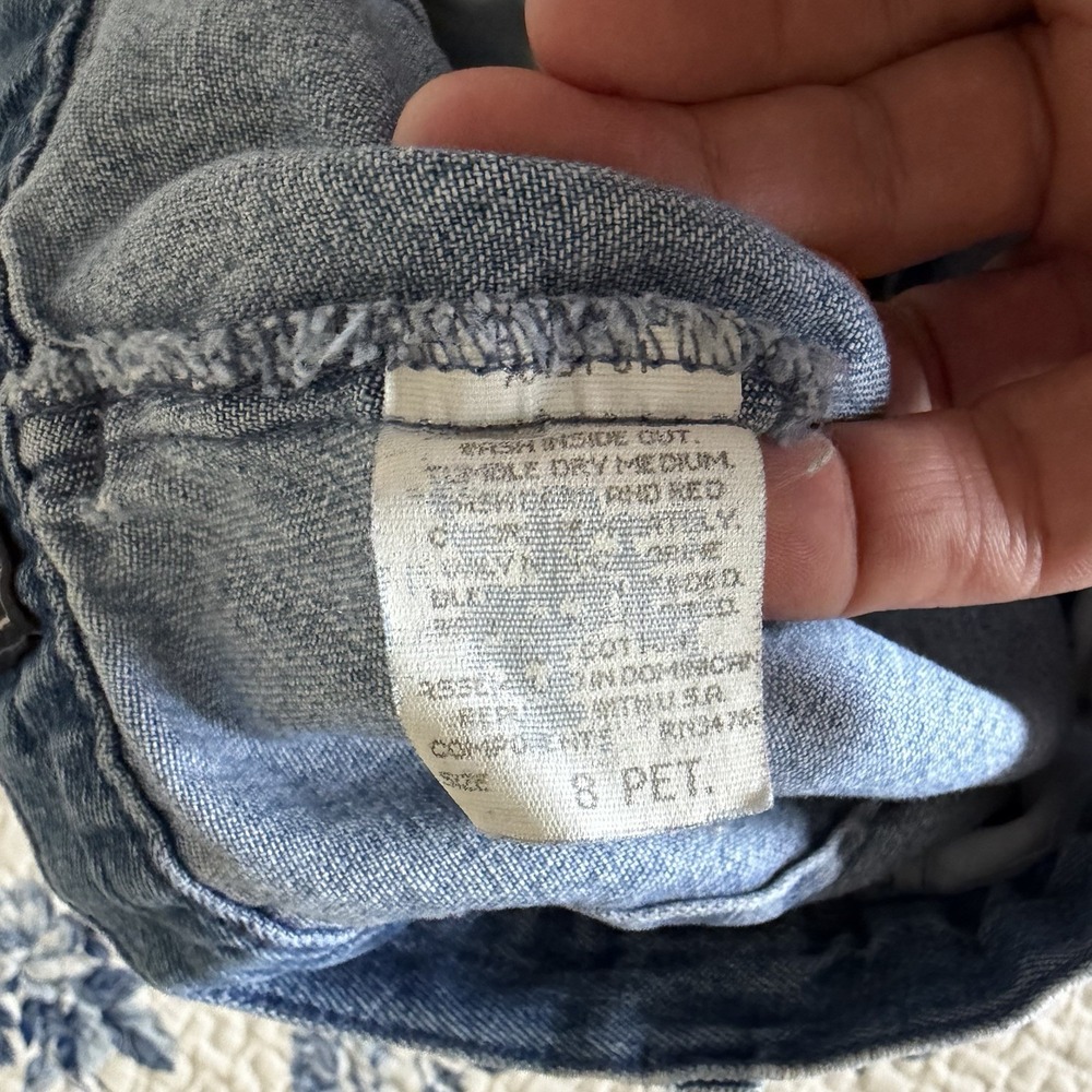 Lee Vintage Chino Jean Shorts Denim Jean Women's 24W 90s Classic Sz 8p - Picture 3 of 7